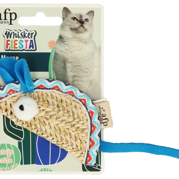 Katzenspielzeug Maus mit Katzenminze und Bändern – AFP Whisker Fiesta Taco Mouse