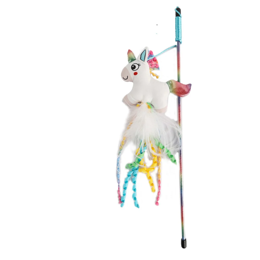 Katzenangel mit Einhorn und Katzenminze – AFP Catoon Unicorn Wand – Bild 2