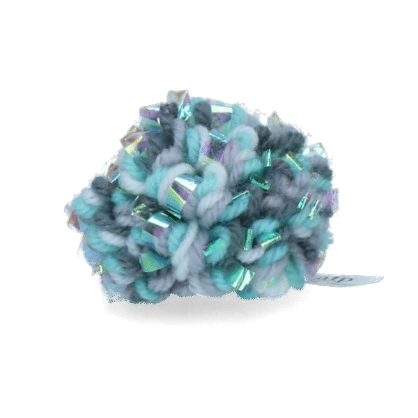 Garnball für Katzen mit Catnip und Knistergeräusch, 7 x 7 x 7 cm – AFP Knotty Habit - Yarn Crinkly Ball