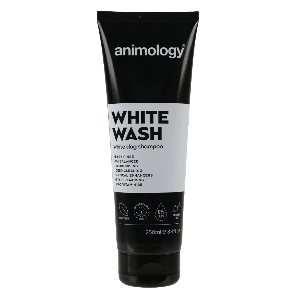 ANIM5011.png Hundeshampoo für weißes und helles Fell, 250 ml – Animology White Wash – Bild 1