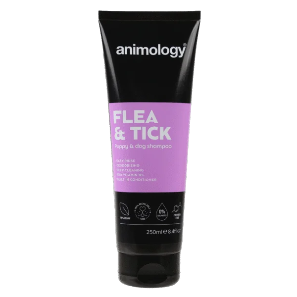 Hundeshampoo zum Auswaschen von Flöhen und Zecken, 250 ml – Animology Flea & Tick