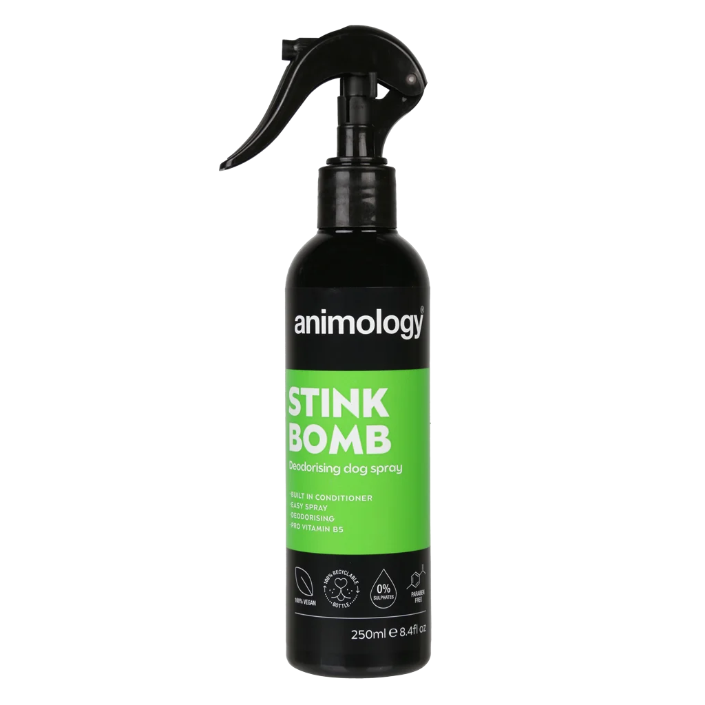 Fellspray für Hunde gegen Gerüche, 250 ml – Animology Stink Bomb Deodorising Dog Spray – Bild 1