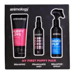 Welpenpflegeset mit Shampoo, Body Mist und Shampoospray, 3 Produkte – Animology My First Puppy Pack