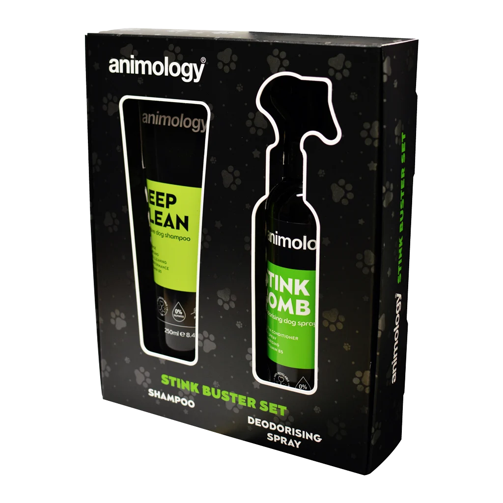 Fellpflegeset für Hunde mit Shampoo und desodorierendem Spray, 2 Produkte – Animology Stink Buster Set – Bild 2