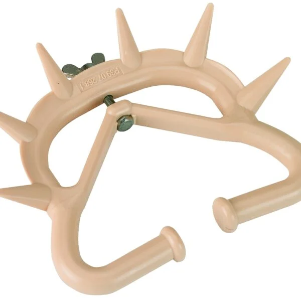 Tränkeabwehr Nasenring für Kälber mit verstellbarer Schraube, L, Beige – Excellent