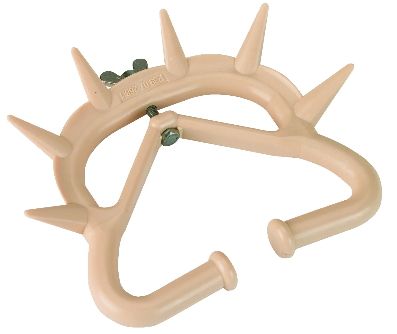 ANTI00003.jpg Tränkeabwehr Nasenring für Kälber mit verstellbarer Schraube, L, Beige – Excellent – Bild 1