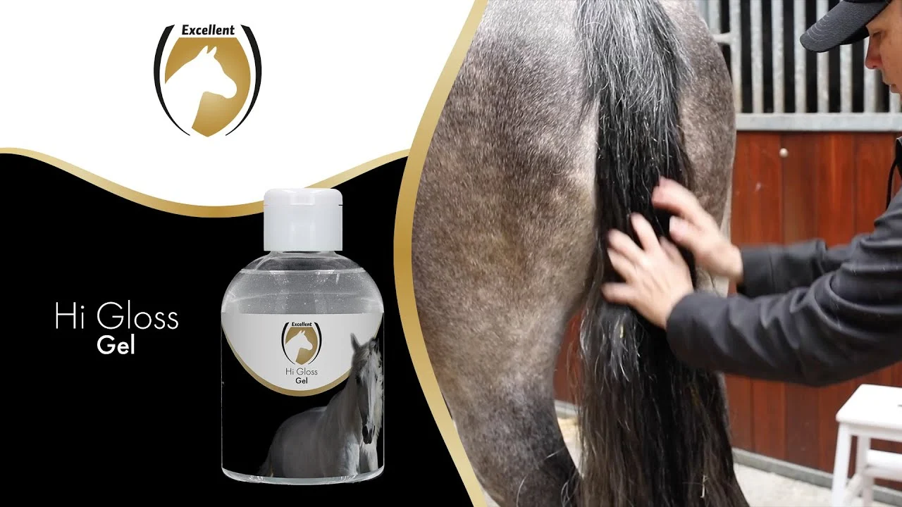 Glanzgel für Mähne und Schweif, 250 ml – Excellent Horse Hi Gloss Gel – Bild 2