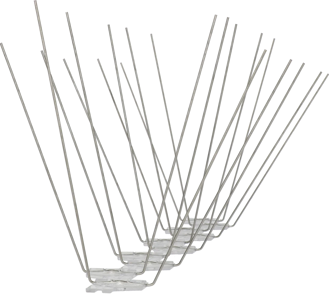Möwenabwehrspikes mit Edelstahlspitzen, 5 m – Avipoint G20 – Bild 1
