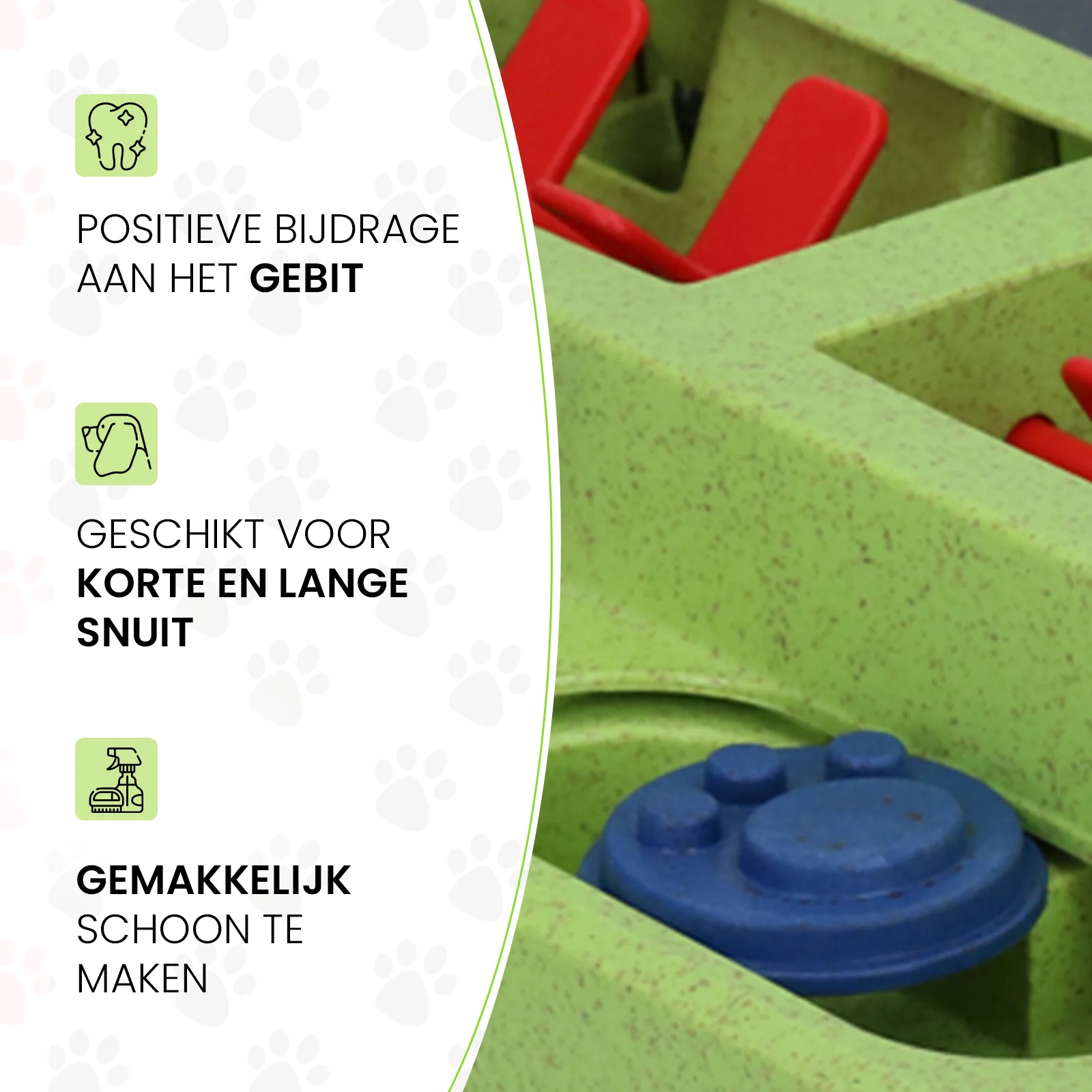 Hundepuzzle für Futter und Snacks mit rutschfesten Füßen – Eat Slow Live Longer Puzzle Squared – Bild 5