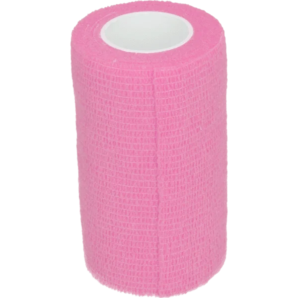Selbstklebende Bandage für Beine und Hufe, 10 cm, Rosa – Excellent Bandage Animal Profi