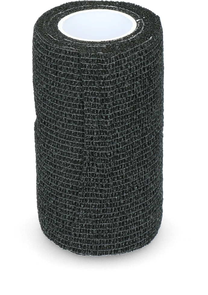 BAND0000NBZ.png Selbsthaftende Bandage für Beine und Klauen, 10 cm, Schwarz – Excellent Bandage Animal Profi – Bild 1