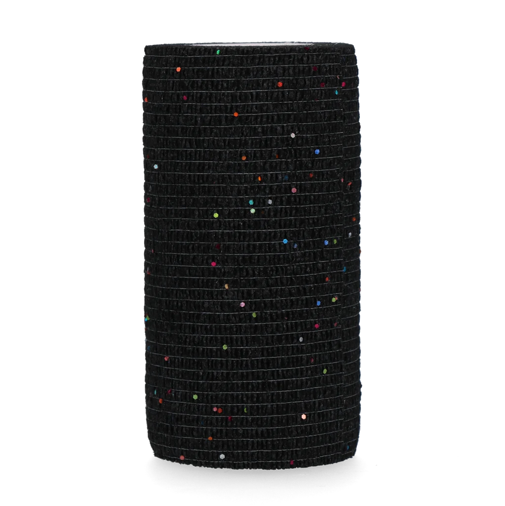 BAND0000NC.png Selbstklebende Glitzerbandage, 10 cm, Schwarz – Excellent Animal Glitter Bandage Profi – Bild 1
