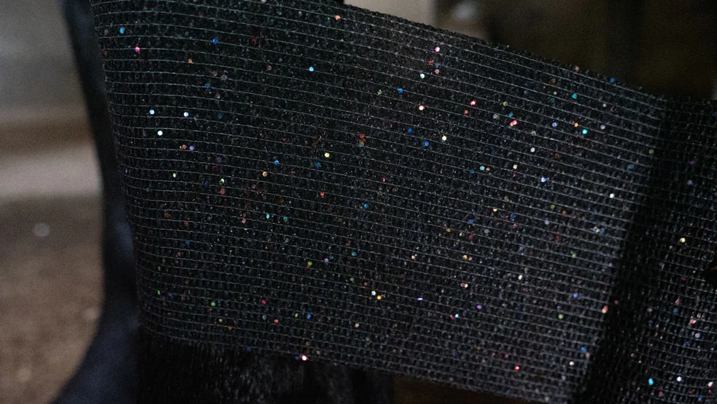 Selbstklebende Glitzerbandage, 10 cm, Schwarz – Excellent Animal Glitter Bandage Profi – Bild 4
