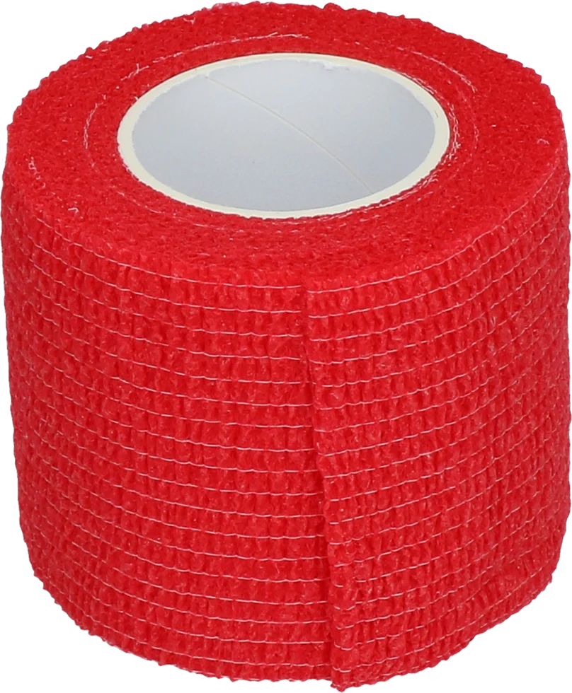 BAND0000NG.png Selbsthaftende Bandage 5 cm Rot – Excellent Bandage Animal Profi – Bild 1