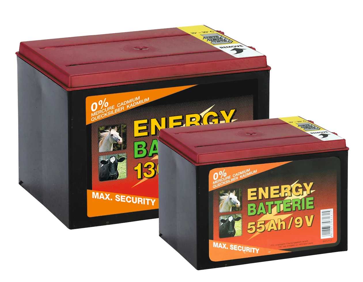Weidezaunbatterie 9 V, 55 Ah, 11,5 x 16,5 x 11,2 cm – ZoneGuard EG super – Bild 2