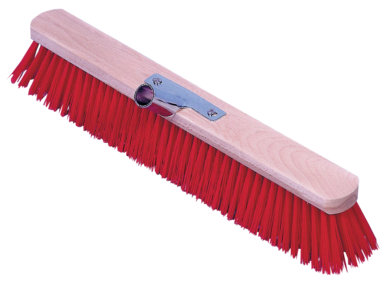 Euro Stal Stallbesen mit roten PVC Borsten, 50 cm – Bild 1