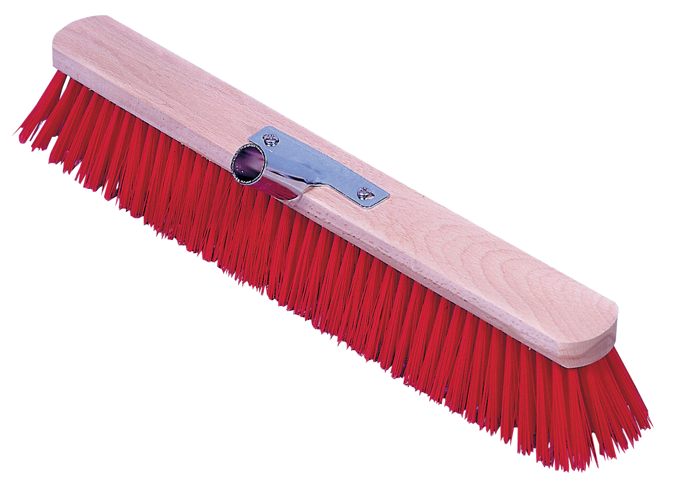 Stalbezem Euro Stal met Rode PVC Haren, 80 cm Stallbesen Euro Stall mit roten PVC Borsten, 80 cm