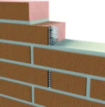 Stoßfugengitter für zweischaliges Mauerwerk 5 cm – Bild 2