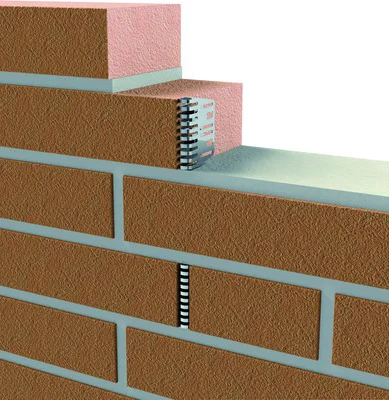 Stoßfugengitter für zweischaliges Mauerwerk 5 cm – Bild 2