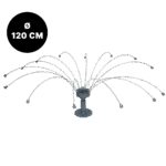 Vogelabwehr mit rotierenden Edelstahldrähten, Ø 120 cm – Birdshield Longlegs