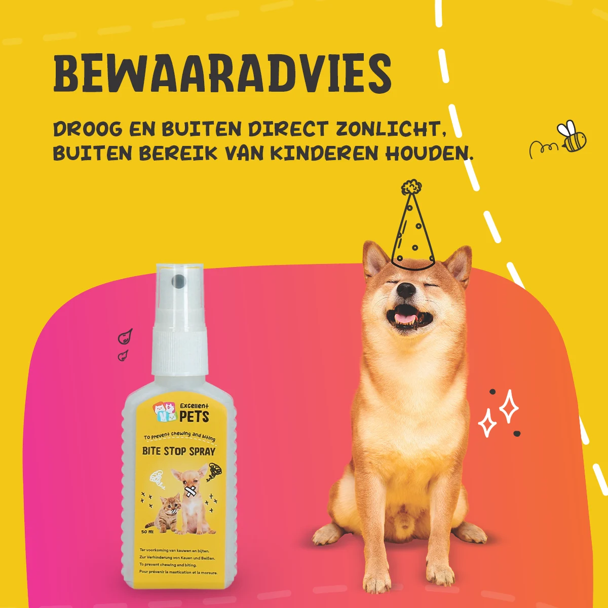 Bitterstoff Spray gegen Anknabbern für Hunde und Katzen, 50 ml – Excellent Pets Bite Stop Spray – Bild 6