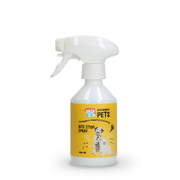 Anti Knabber Spray für Hunde und Katzen mit Bitterstoff, 250 ml – Excellent Pets Bite Stop Spray