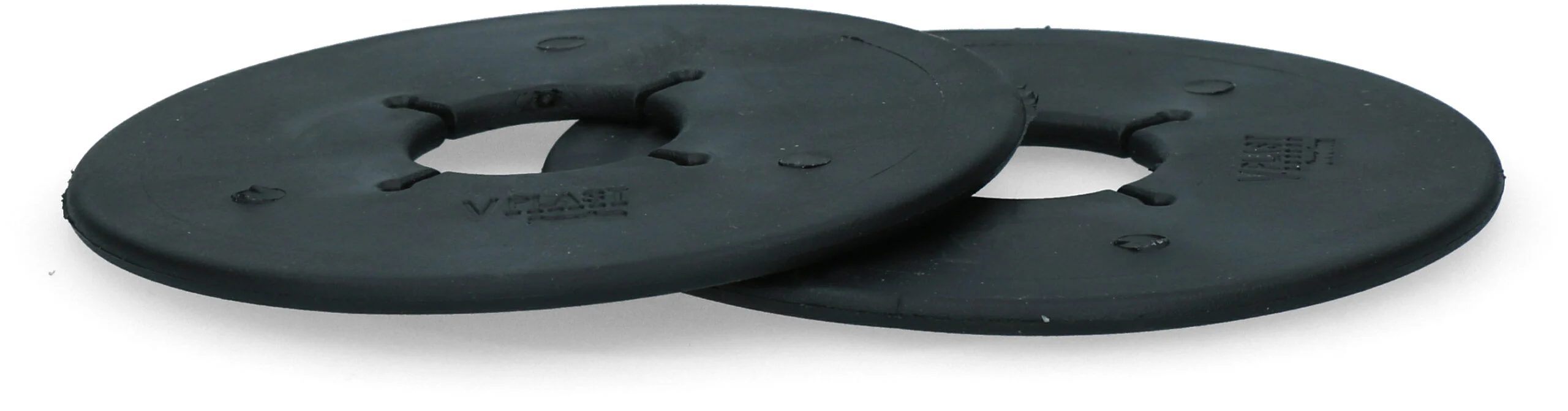 Trensenscheiben aus TPE 90 mm Schwarz, 2 Stück – Vplast – Bild 3