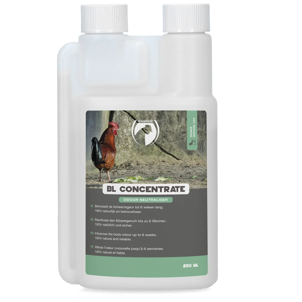 BLOE00250.png Geruchsneutralisator für Geflügel, Konzentrat 250 ml – Excellent BL Konzentrat – Bild 1