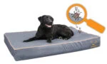 Hundebett mit imprägnierter Oberseite und rutschhemmender Unterseite, Grau S 65 x 50 cm – Bodyguard Royal Bed – Bild 2