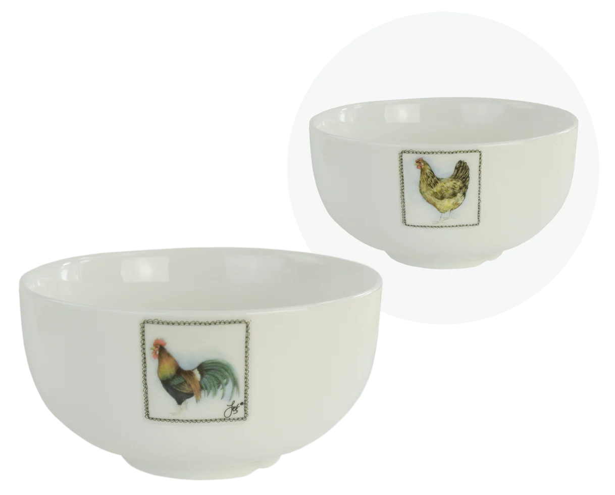 BOER134793.png Schale mit Hahn und Henne – Boerenwinkel – Bild 1