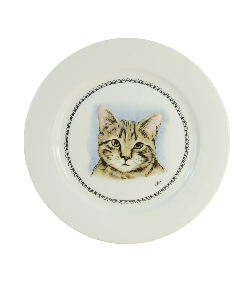Frühstücksteller Katze, Ø 21 cm – Boerenwinkel – Bild 1