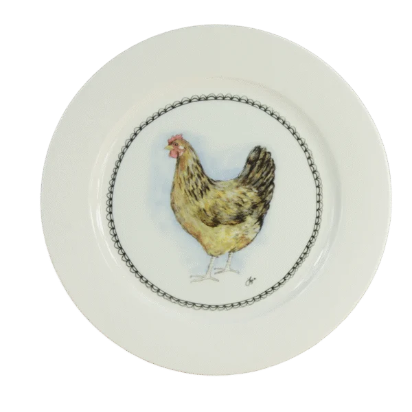 Frühstücksteller mit Henne, Ø 21 cm – Boerenwinkel
