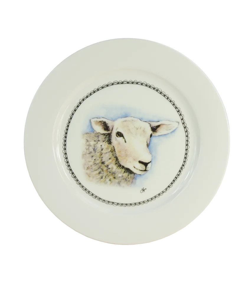 Frühstücksteller Schaf, Ø 21 cm – Boerenwinkel – Bild 1