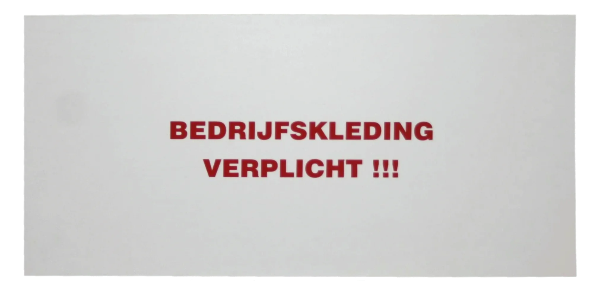 Hinweisschild „Arbeitskleidung vorgeschrieben“, 20 x 40 cm – Bild 1