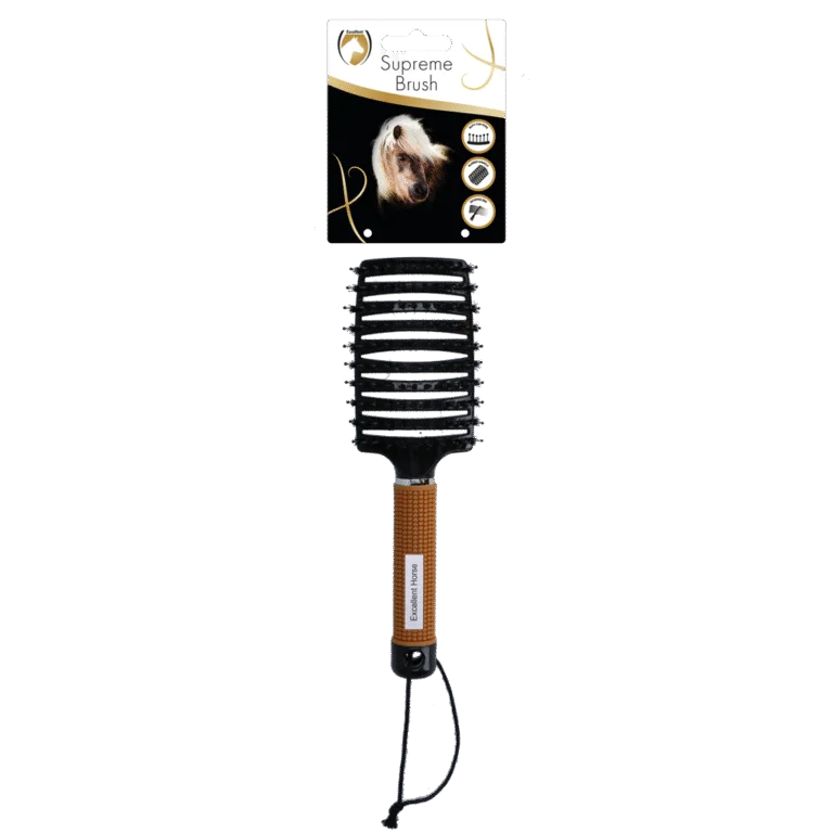 Mähnenbürste zum Entwirren, 24,5 cm, Gold – Excellent Horse Supreme Brush