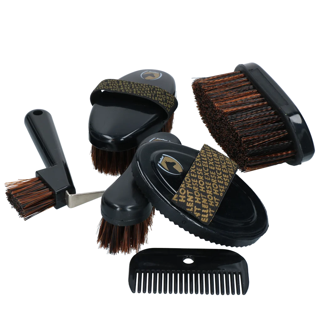 Putzset für junge Reiter mit Rucksack, 200 Haargummis – Excellent Horse Grooming Set Junior – Bild 4
