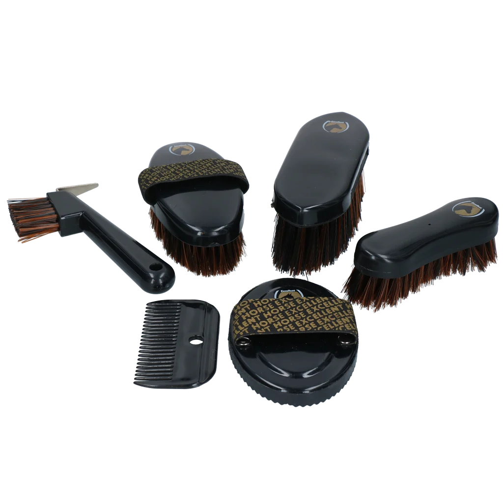 Putzset für junge Reiter mit Rucksack, 200 Haargummis – Excellent Horse Grooming Set Junior – Bild 5