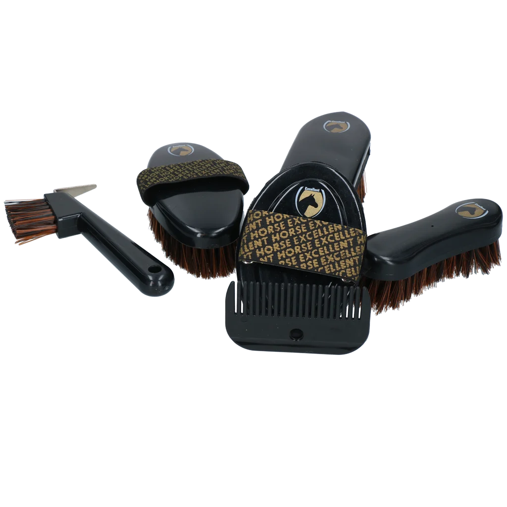 Putzset für junge Reiter mit Rucksack, 200 Haargummis – Excellent Horse Grooming Set Junior – Bild 6