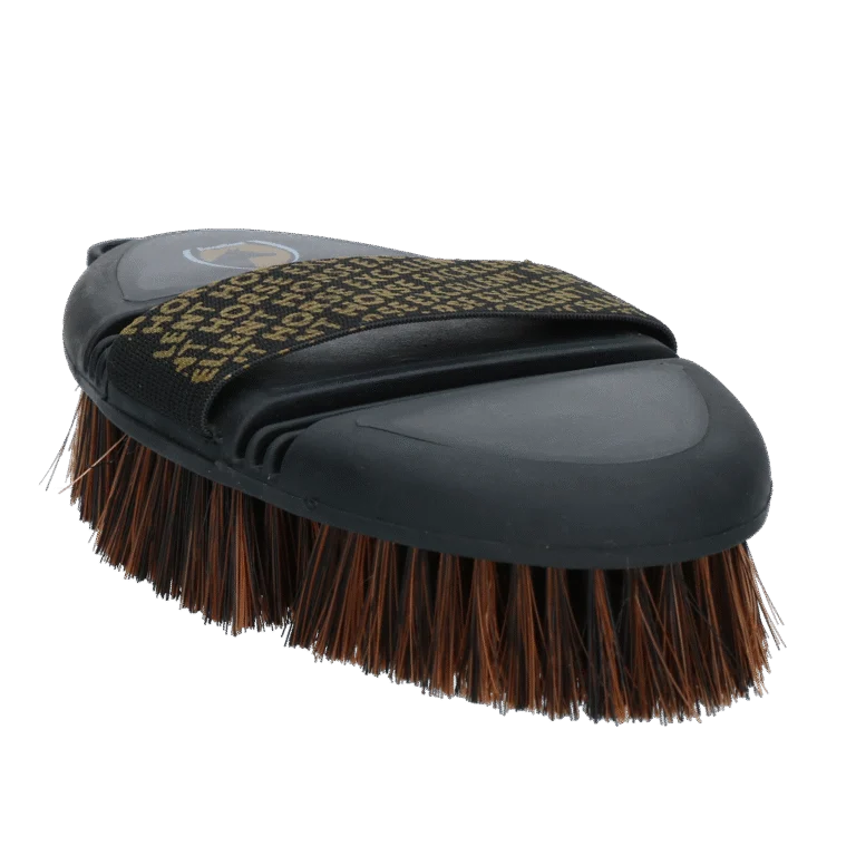 Weiche Pferdebürste für Staub und Sand mit flexiblem Bürstenrücken – Excellent Horse Flexi Brush Soft