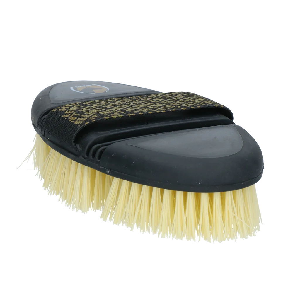 BORS0006F.png Harte Pferdebürste mit flexibler Oberseite – Excellent Horse Flexi Brush Scrub – Bild 1
