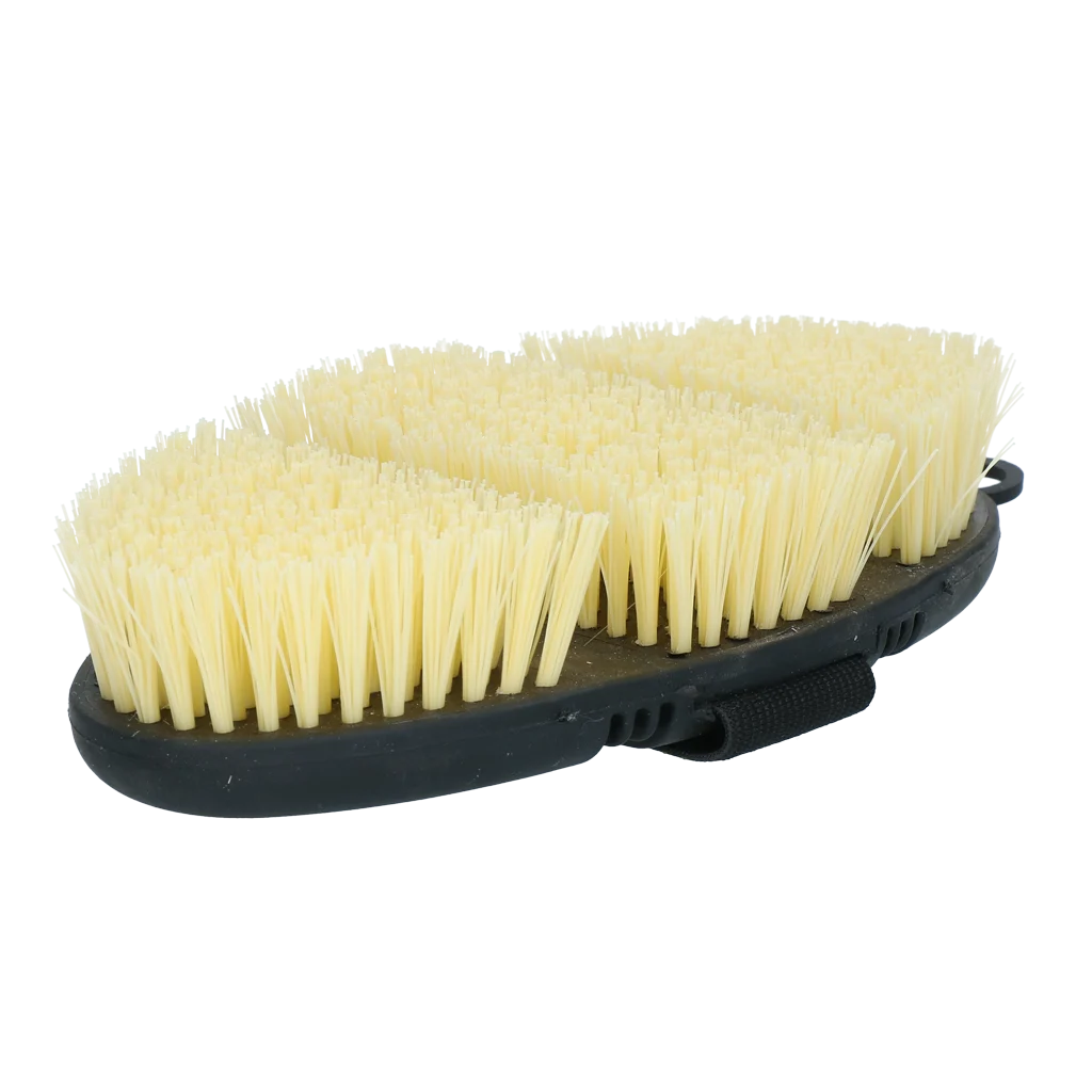 Harte Pferdebürste mit flexibler Oberseite – Excellent Horse Flexi Brush Scrub – Bild 4