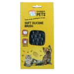 Hundebürste aus Silikon für langes Fell, 12 x 6,5 x 2,5 cm – Excellent Pets Soft Silicone Brush