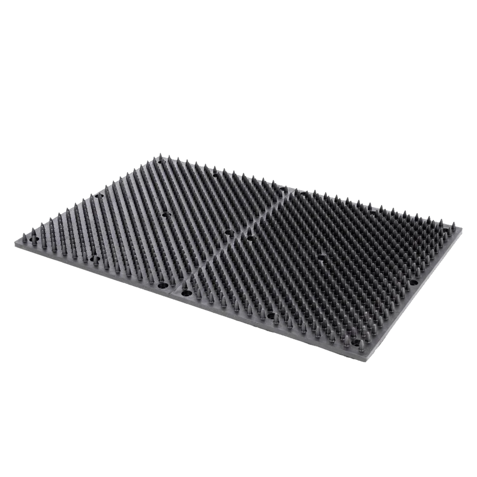 BORSB009.png Bürstenmatte aus Naturkautschuk für Pferde, Kälber und Ziegen, 60 x 40 cm – Bild 1