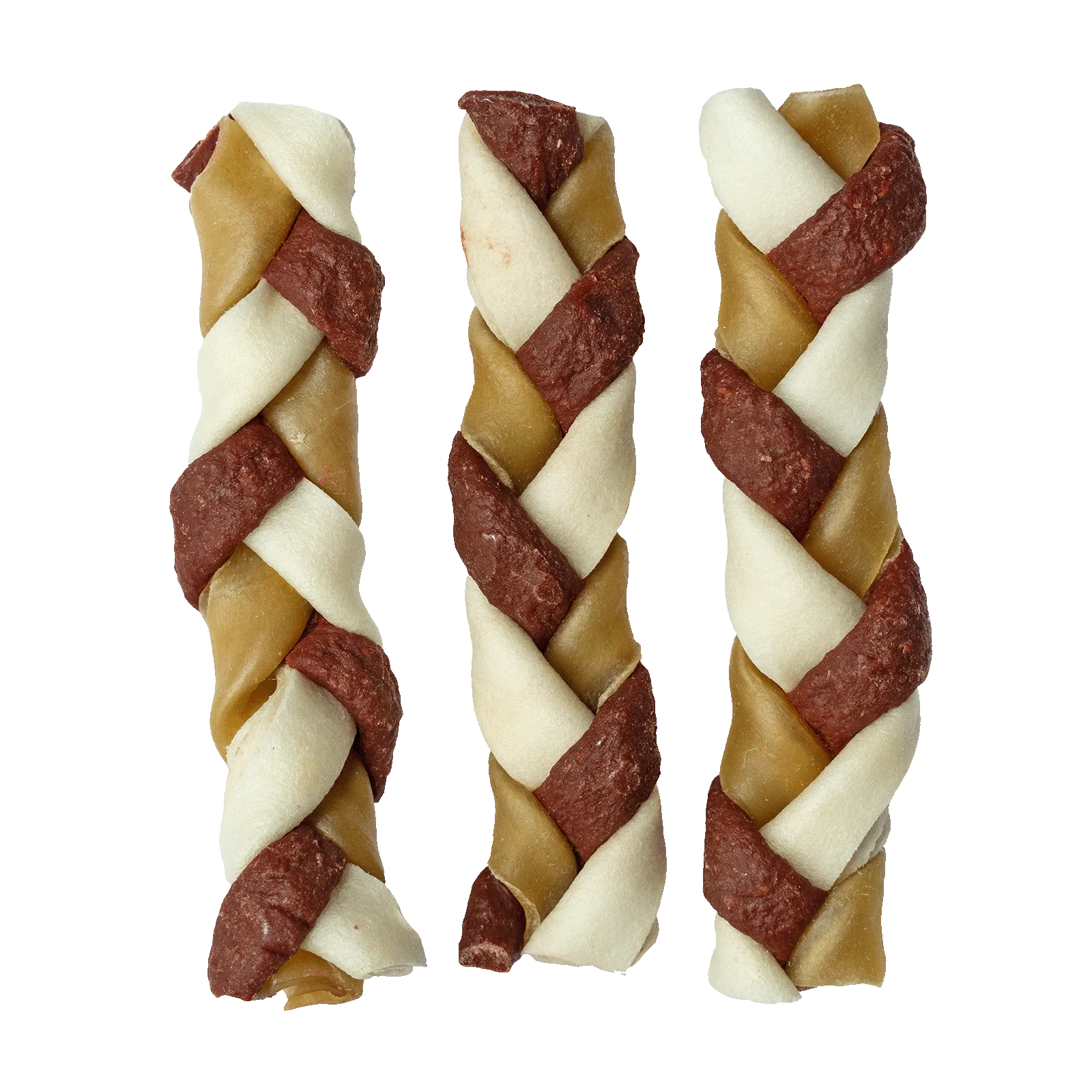 Geflochtene Kausnacks, 12 cm, 3 Stück – Braaaf Twister Braids – Bild 2