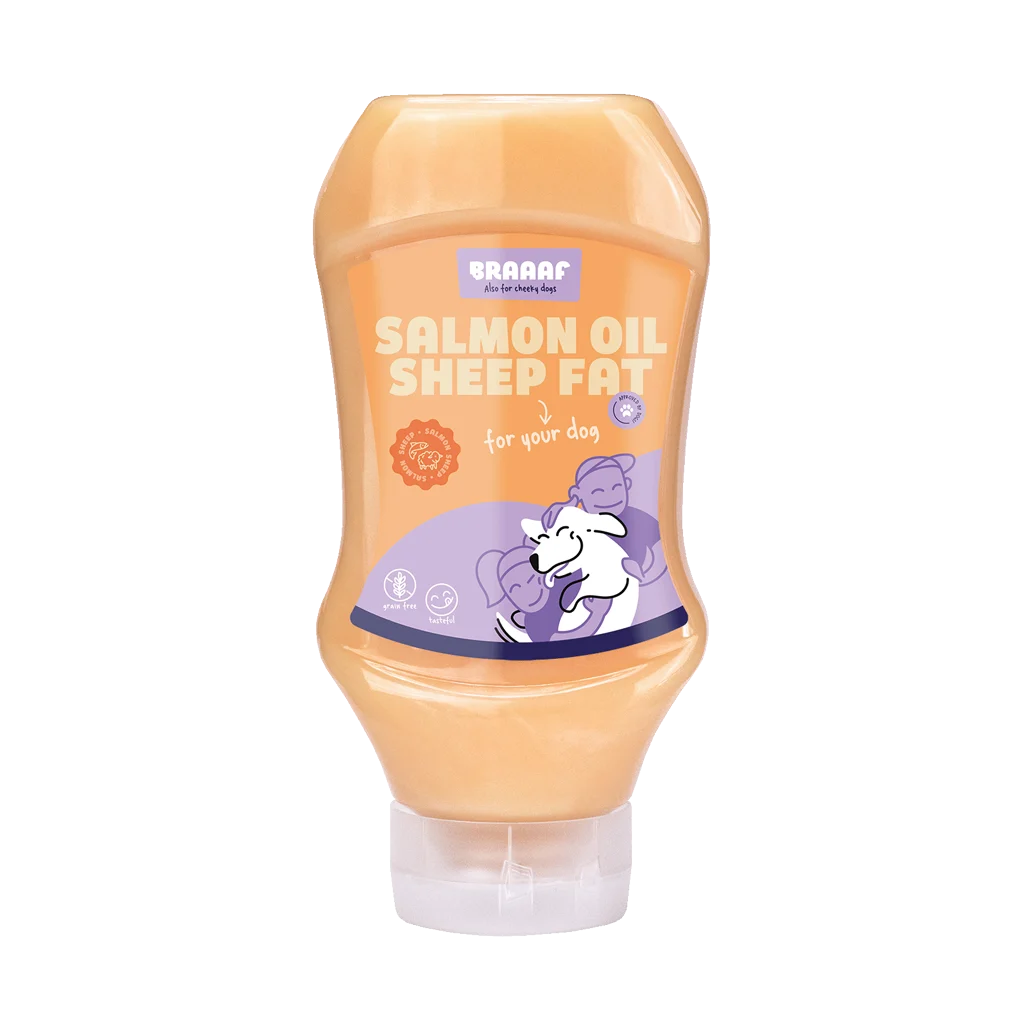 Futtersauce mit Lachsöl und Schafsfett, 500 ml – Braaaf Dog Food Sauce – Bild 1