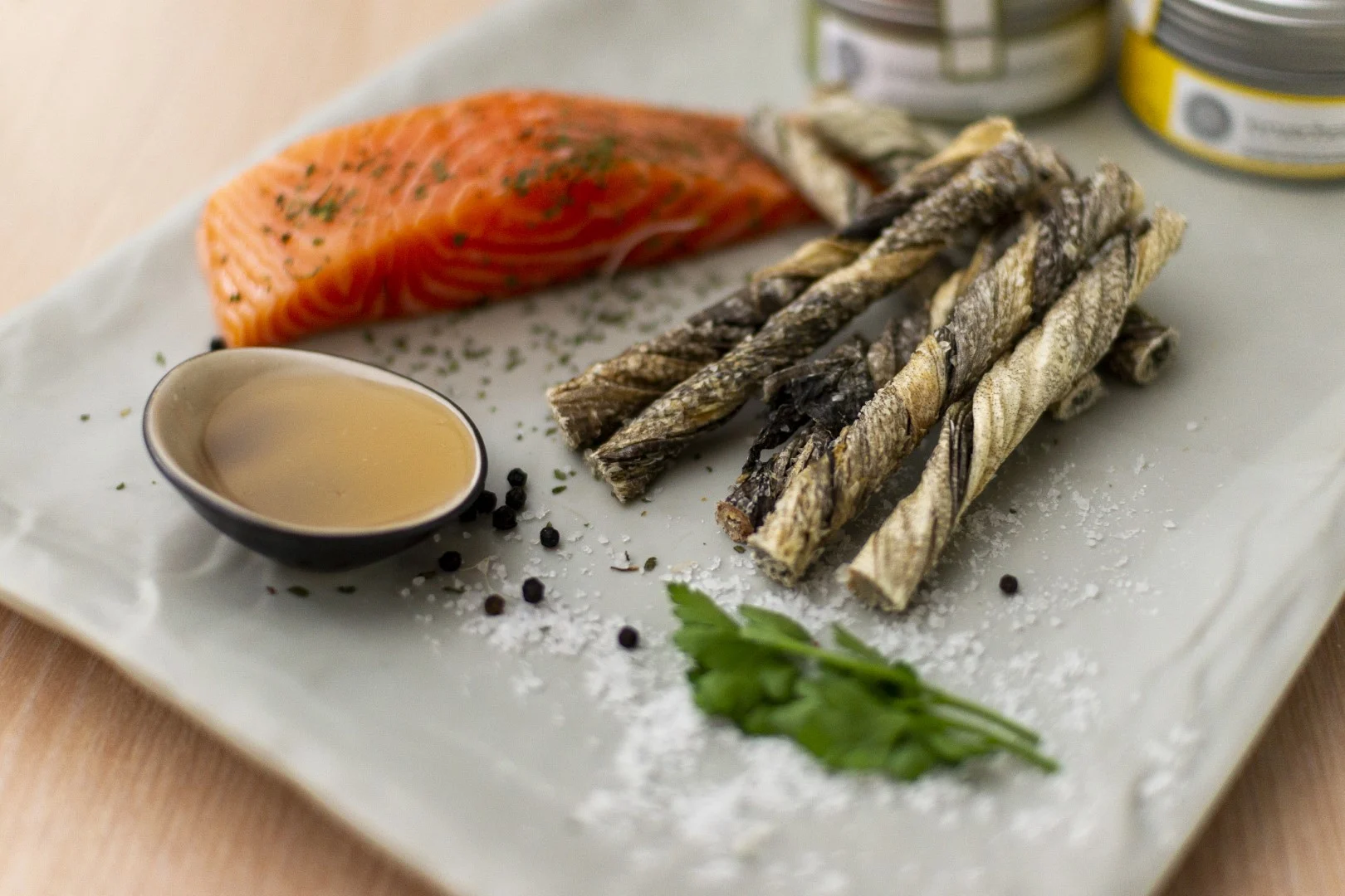 Kaurollen aus Lachs, luftgetrocknet, 12 cm – Braaaf Seafood Zalm Roll Sticks – Bild 4