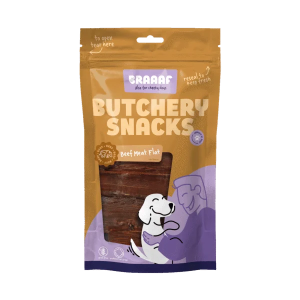 Flacher Rindfleischsnack, 125 g – Braaaf Butchery Snacks