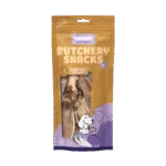 Kausnack aus Kaninchenohren mit Fell für Hunde, 80 g – Braaaf Butchery