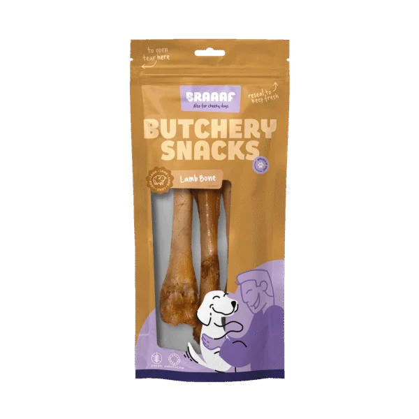 Kausnack Lammknochen für Hunde, 3 Stück – Braaaf Butchery