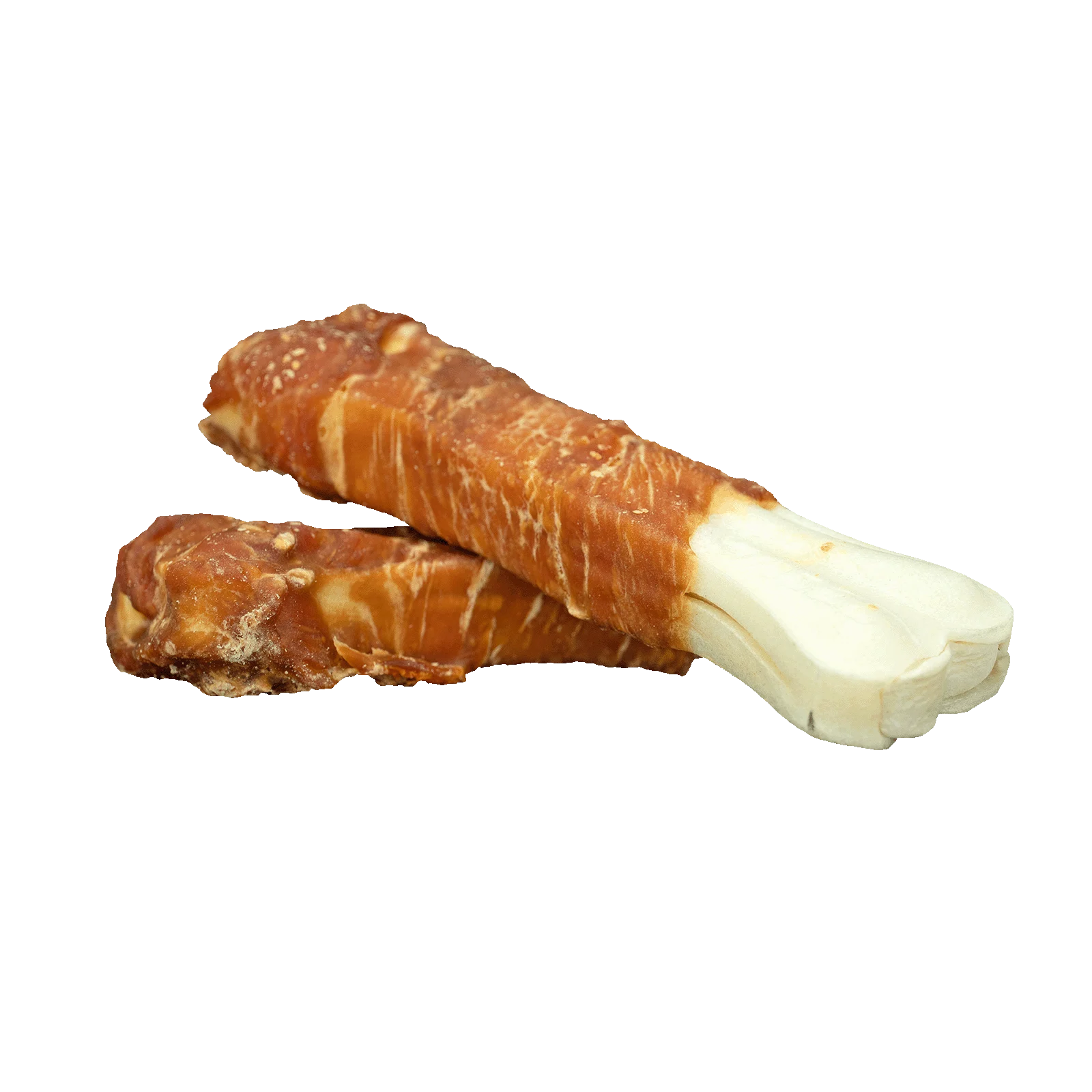 Kauknochen mit Huhn, gepresst, 12,5 cm, 2 Stück – Braaaf Rawhide Pressed Bone – Bild 2